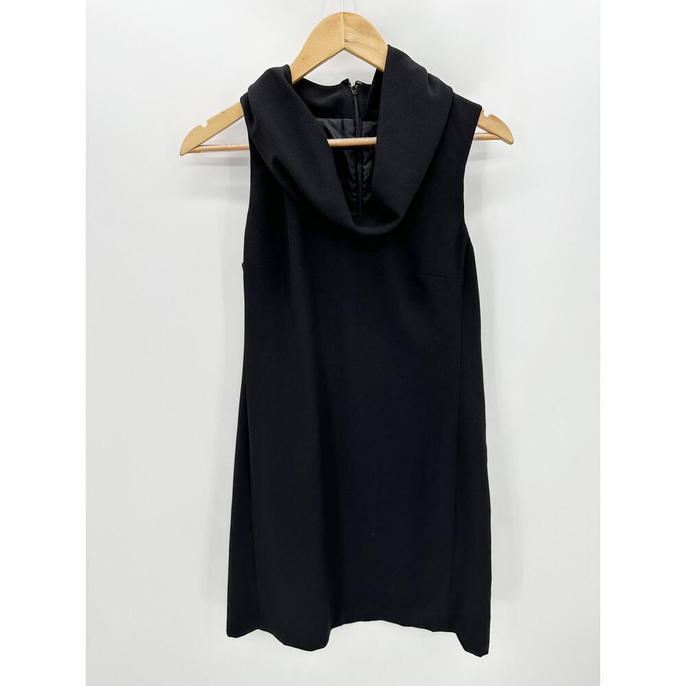 J.Crew Factory Dress Women‎ SMALL Black Sleeveless Hidden Back Zip Mini